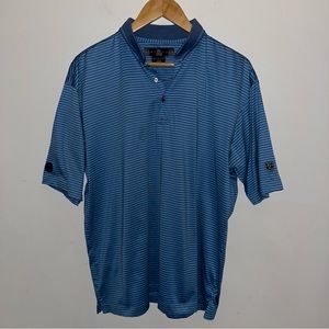 Nike Golf Polo Shirt Men’s Size Large Blue Striped